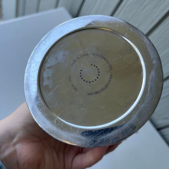 Curtis Stone Stainless Steel Olive Oil Can 16 oz Williams Sonoma Drip-Free Spout - Picture 9 of 10